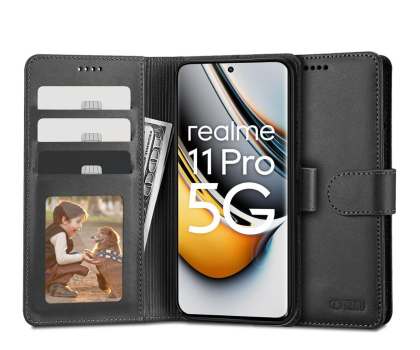 Etui do telefonów TECH-PROTECT Wallet do realme 11 Pro / 11 Pro+ czarny 9490713936146